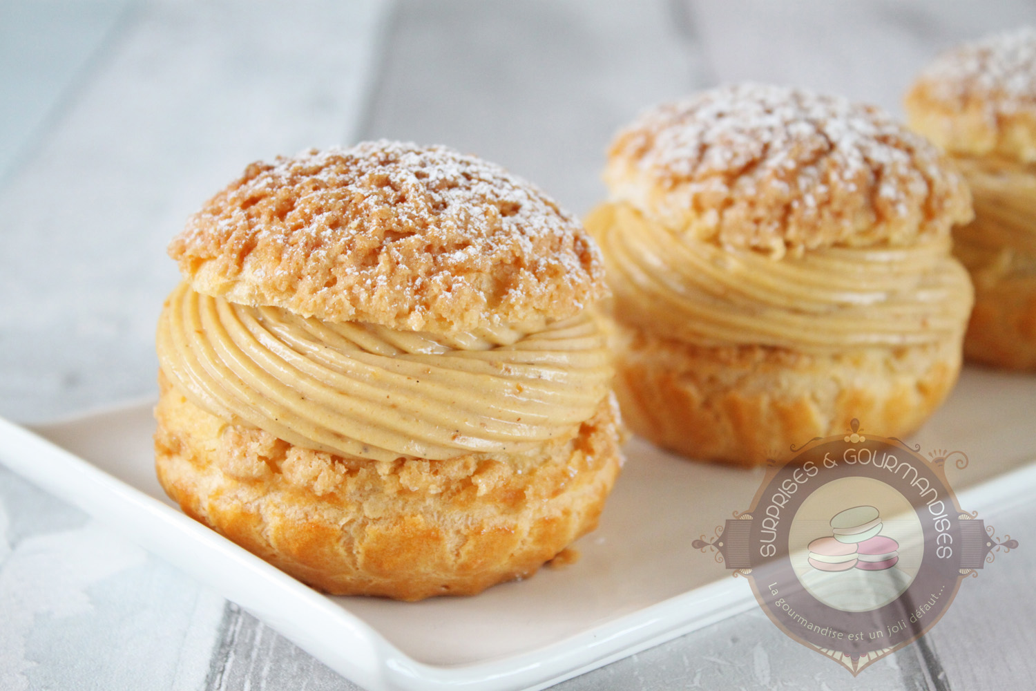 Chou-chou praliné inspiré de Jean-François Piège - Surprises et Gourmandises