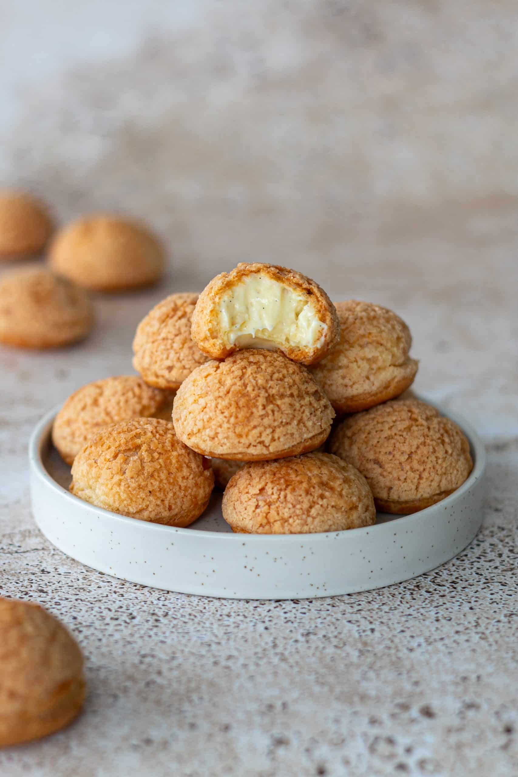 chou craquelin à la vanille