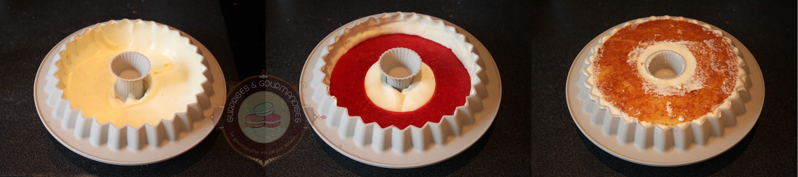 Entremets fraise citron - Yellow de Christophe Felder - Surprises et Gourmandises