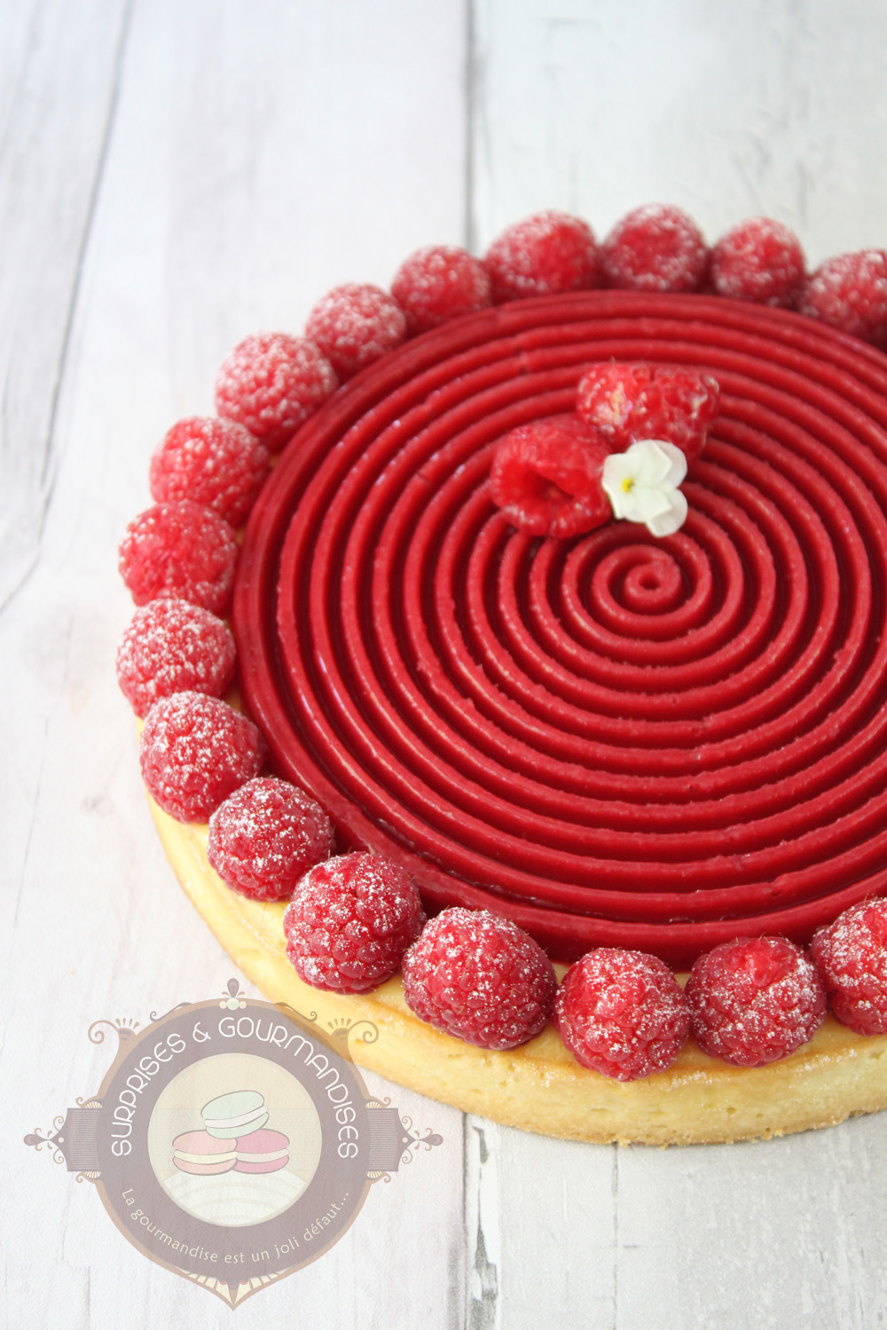 Tarte mangue kalamansi framboise - Surprises et Gourmandises