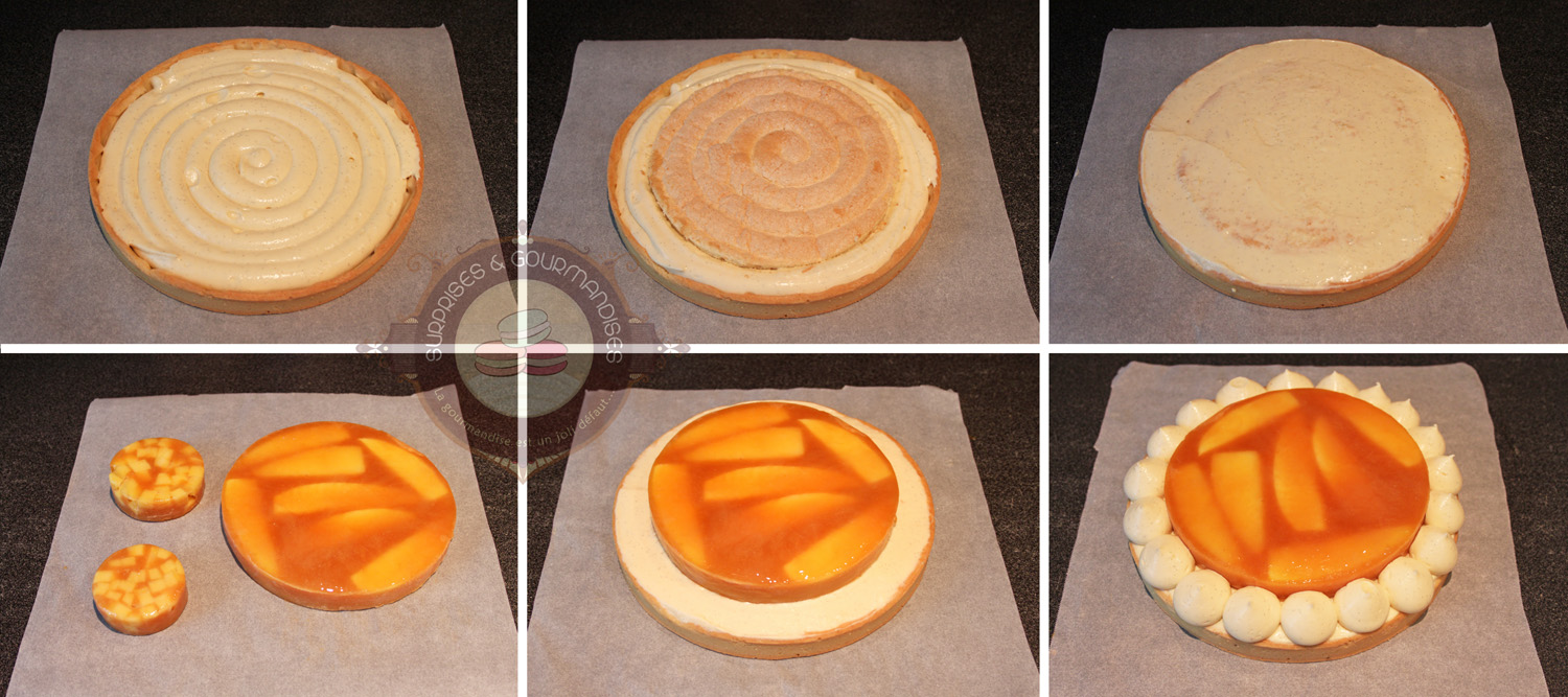 Tarte Lolita d'Arnaud Larher - tarte abricot, mangue, vanille et amande amère - Surprises et Gourmandises