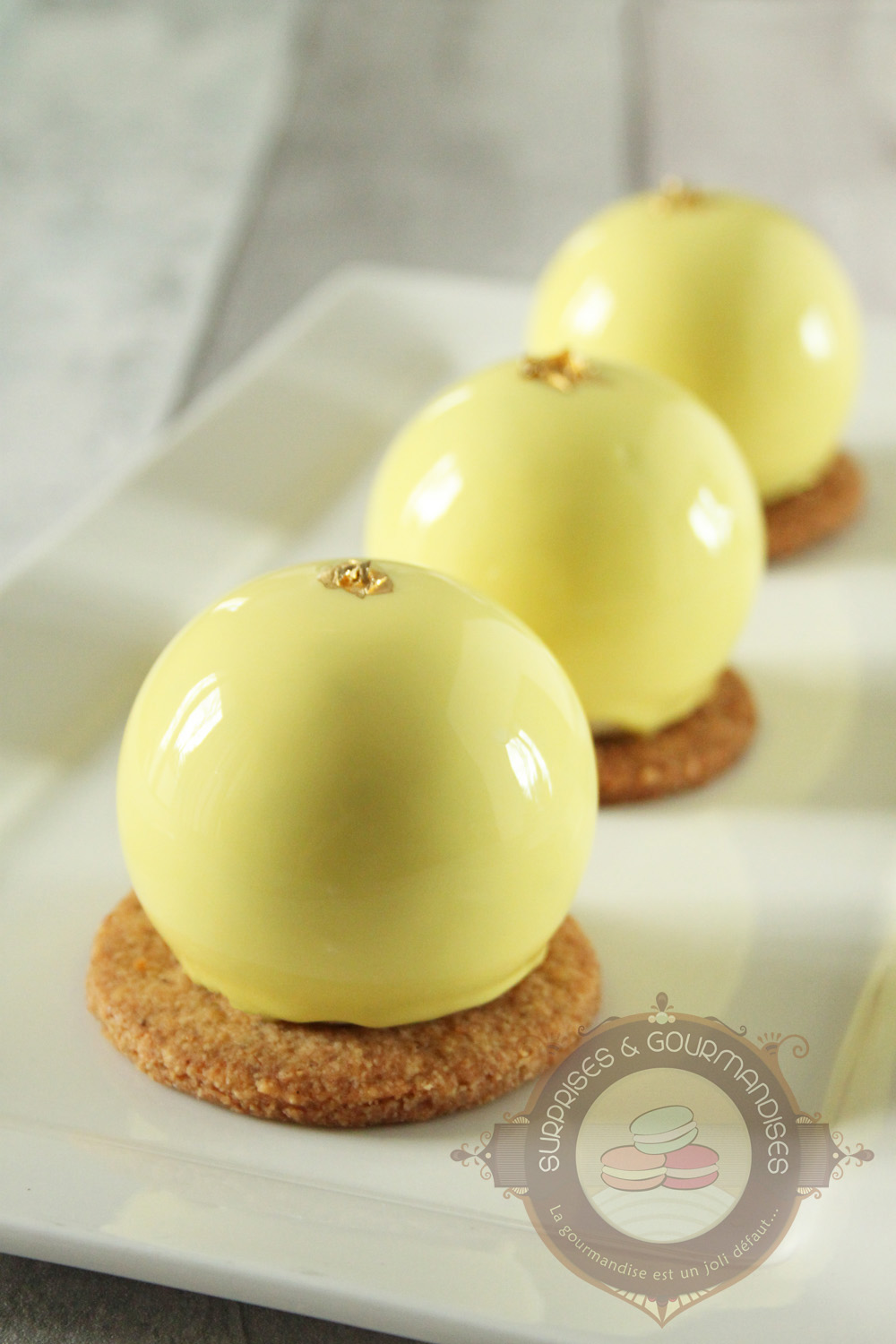 L'acidulé - entremets framboise et citron vert - Surprises et Gourmandises