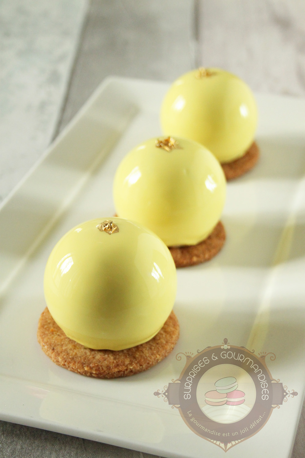 L'acidulé - entremets framboise et citron vert - Surprises et Gourmandises