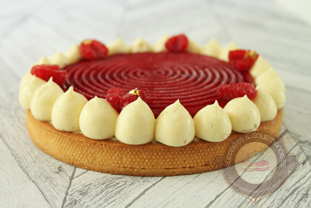 Tarte vanille framboise - Surprises et Gourmandises