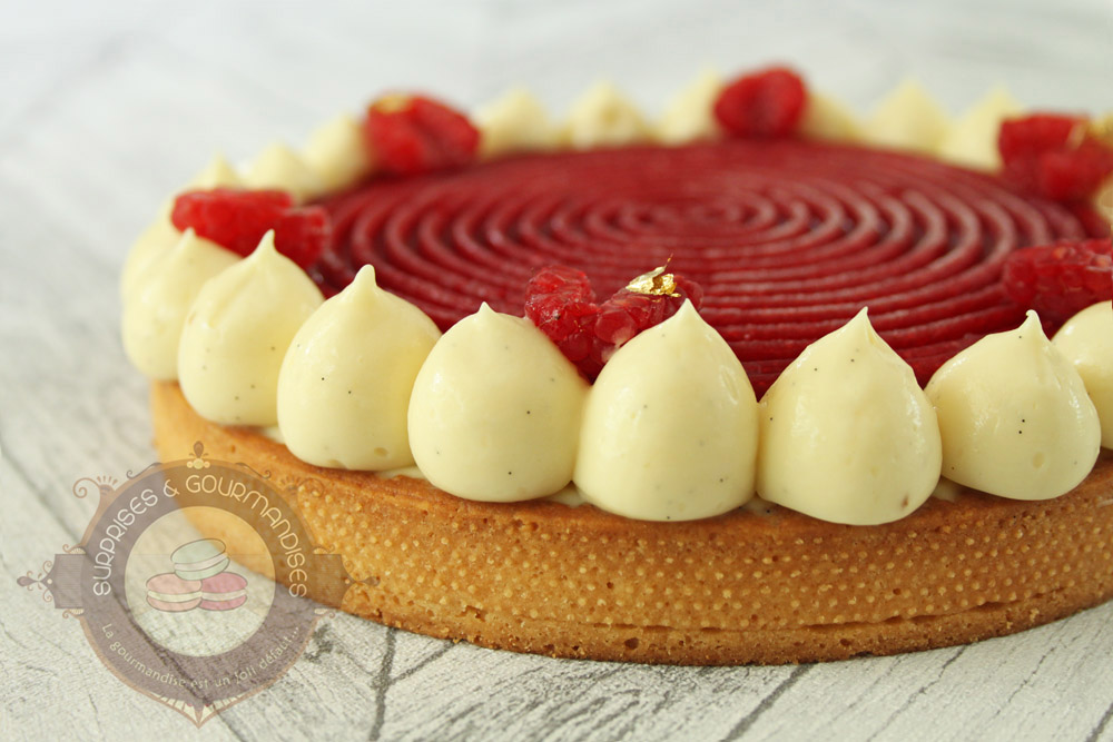Tarte vanille framboise - Surprises et Gourmandises