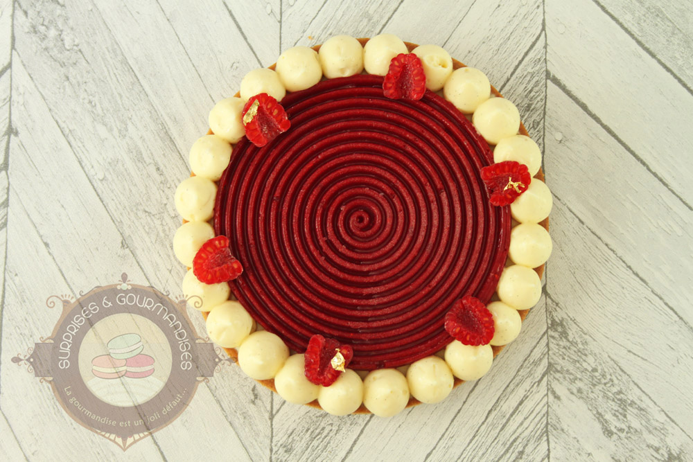 Tarte vanille framboise - Surprises et Gourmandises