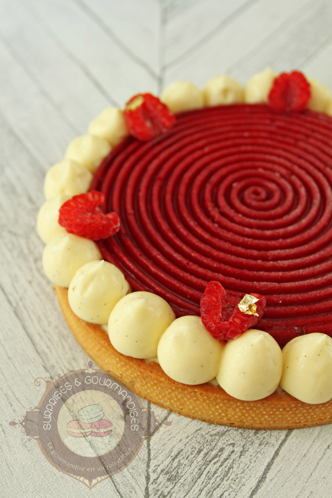 Tarte vanille framboise - Surprises et Gourmandises