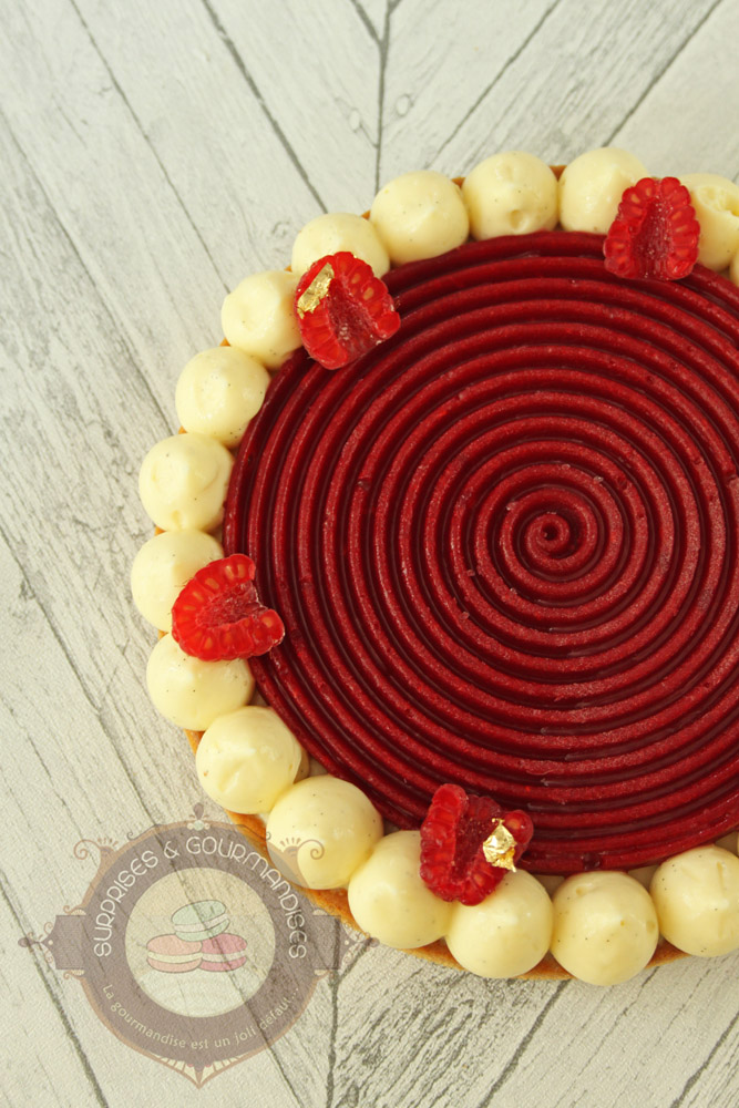 Tarte vanille framboise - Surprises et Gourmandises