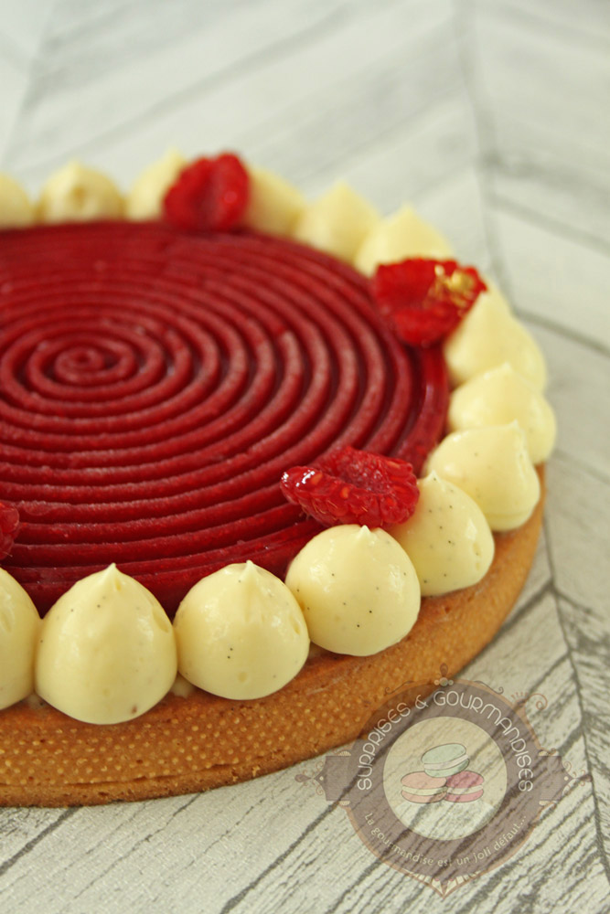 Tarte vanille framboise - Surprises et Gourmandises