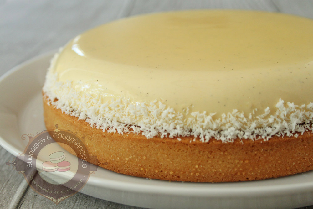 Tarte entremets aux saveurs exotiques - vanille, passion et ananas - Surprises et Gourmandises