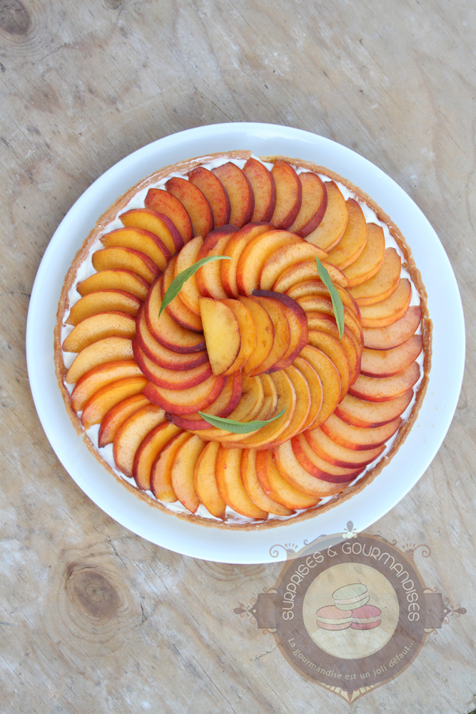 Tarte pêche verveine citron de Fanny - Surprises et Gourmandises