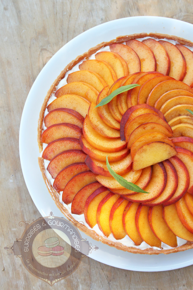 Tarte pêche verveine citron de Fanny - Surprises et Gourmandises