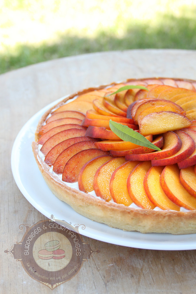 Tarte pêche verveine citron de Fanny - Surprises et Gourmandises