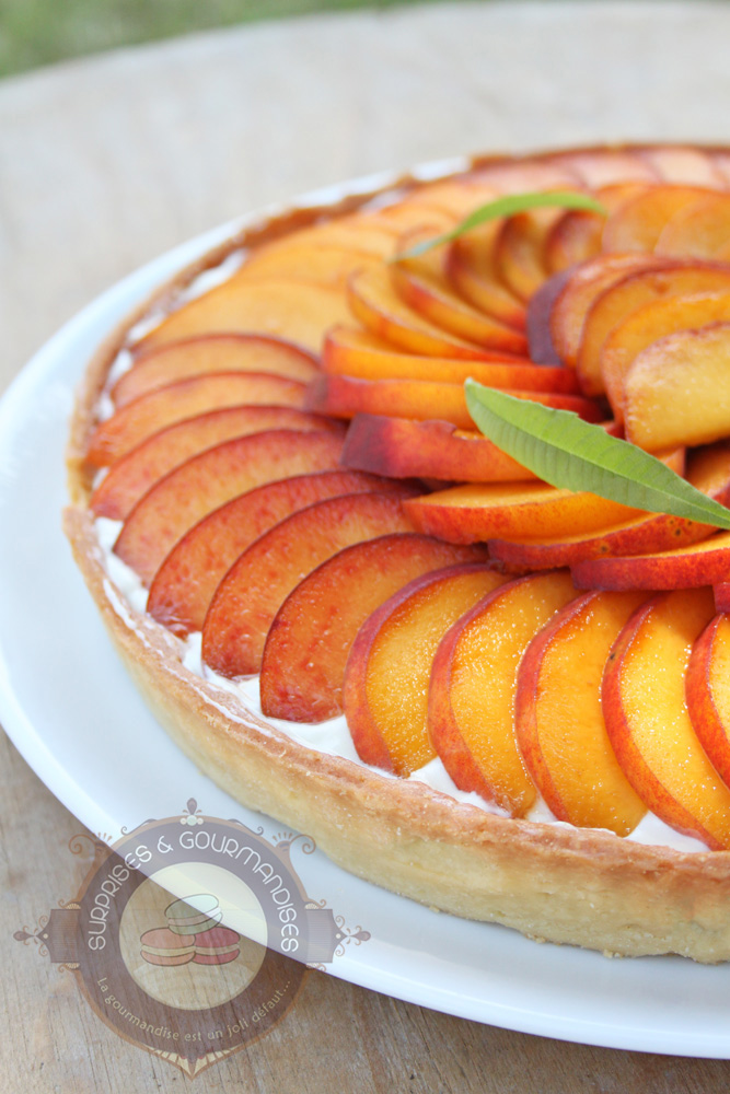 Tarte pêche verveine citron de Fanny - Surprises et Gourmandises