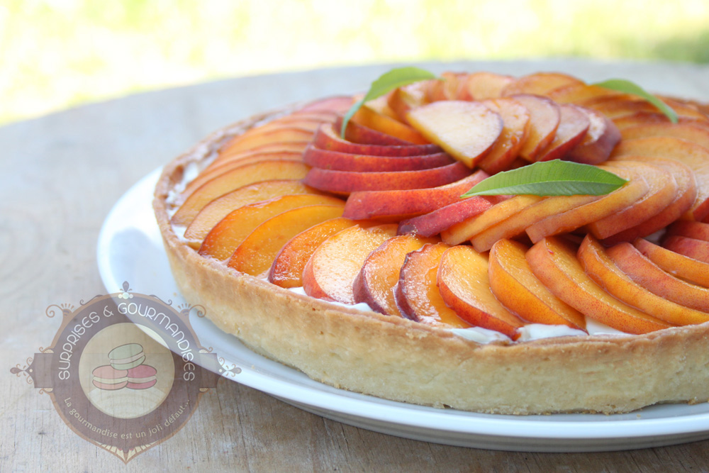 Tarte pêche verveine citron de Fanny - Surprises et Gourmandises