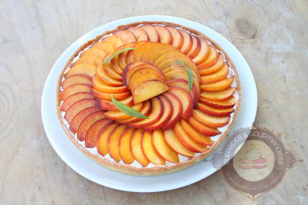 Tarte pêche verveine citron de Fanny - Surprises et Gourmandises