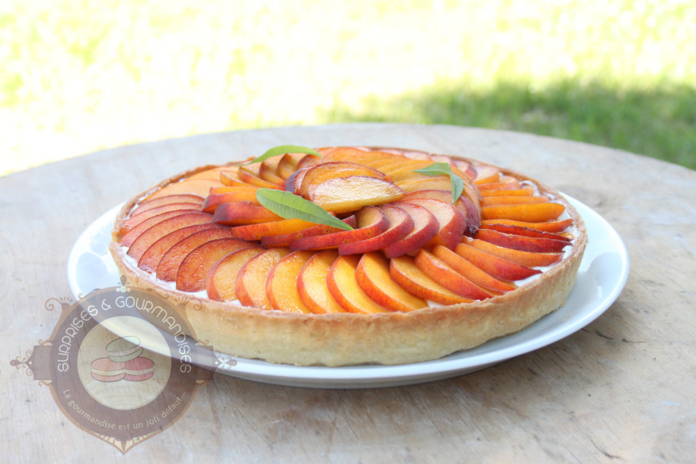 Tarte pêche verveine citron de Fanny - Surprises et Gourmandises