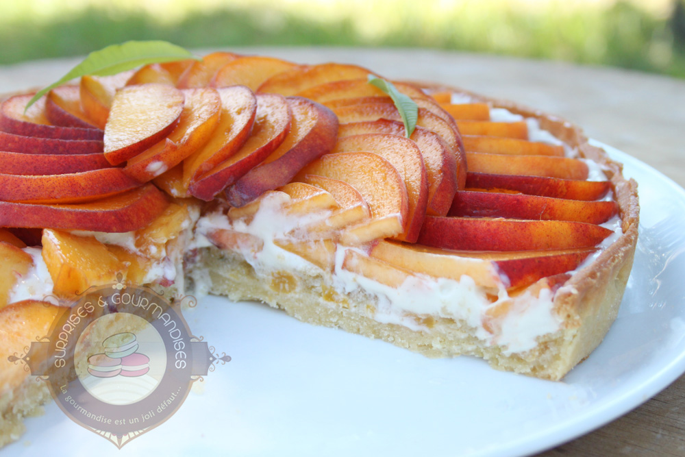 Tarte pêche verveine citron de Fanny - Surprises et Gourmandises