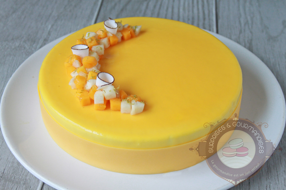 L'exotico'coco - entremets mangue, ananas et noix de coco - Surprises et Gourmandises