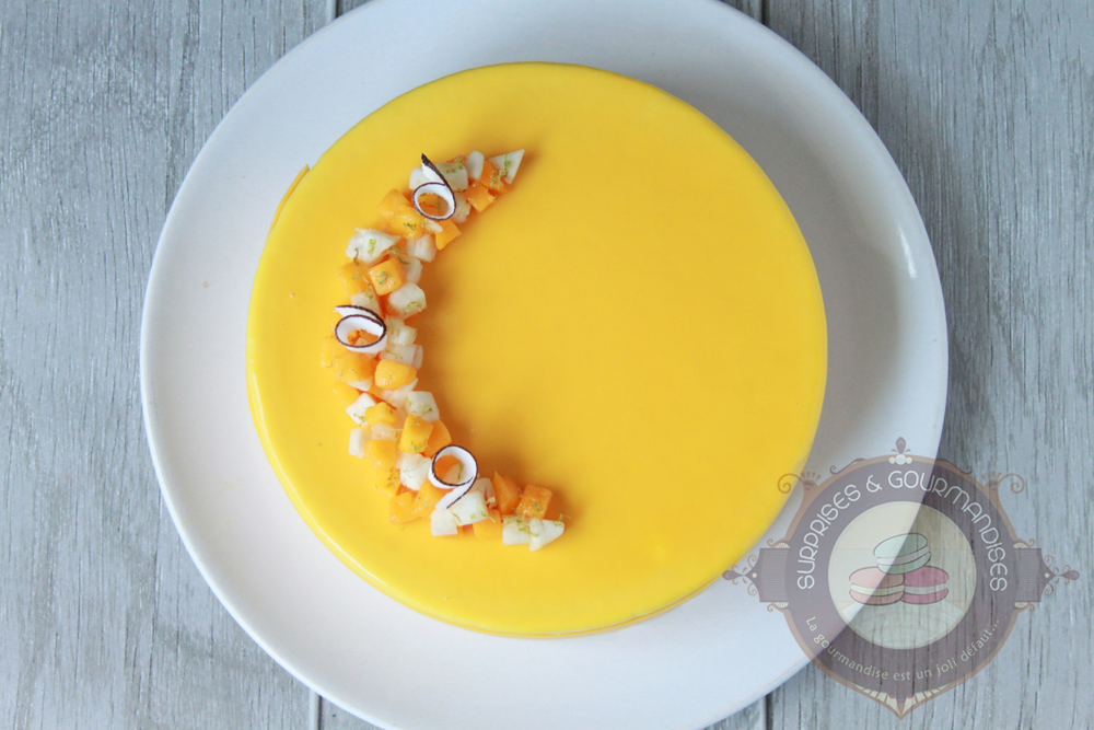 L'exotico'coco - entremets mangue, ananas et noix de coco - Surprises et Gourmandises