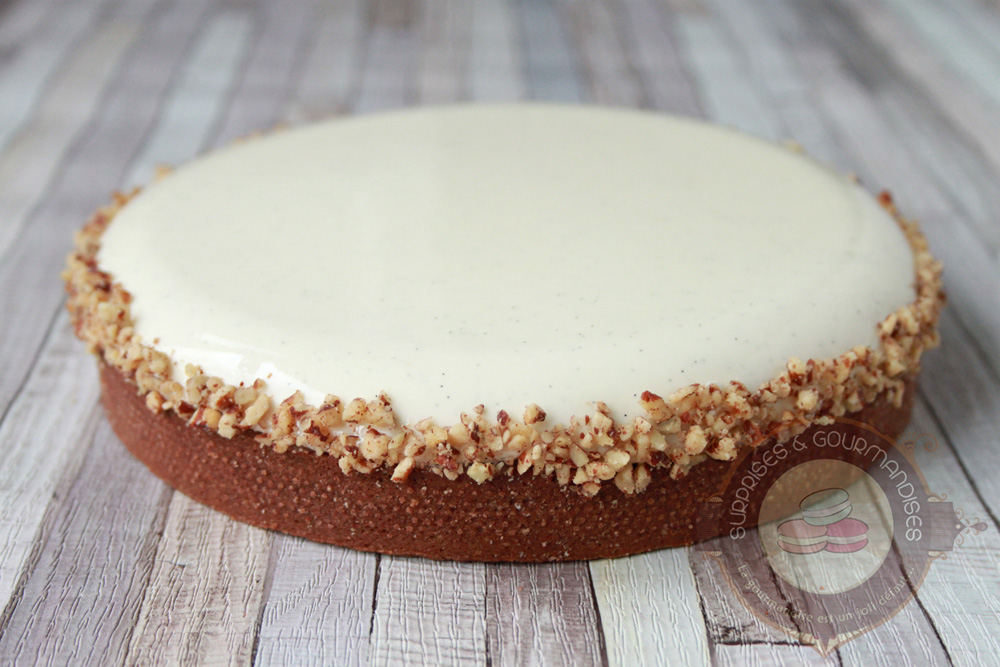 Tarte entremets noisette et vanille - Surprises et Gourmandises