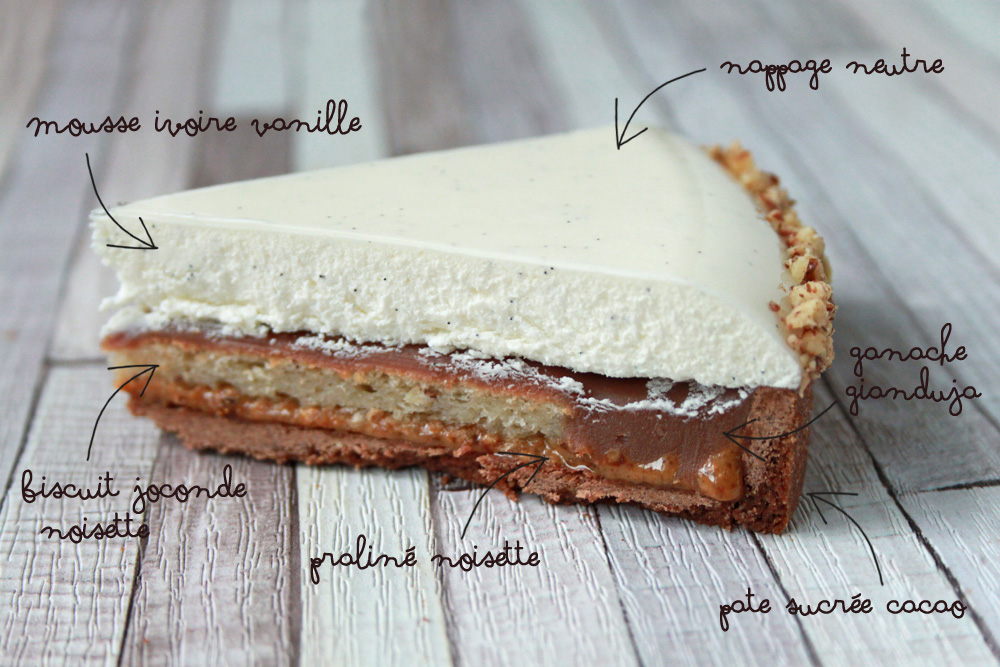 Tarte entremets noisette et vanille - Surprises et Gourmandises