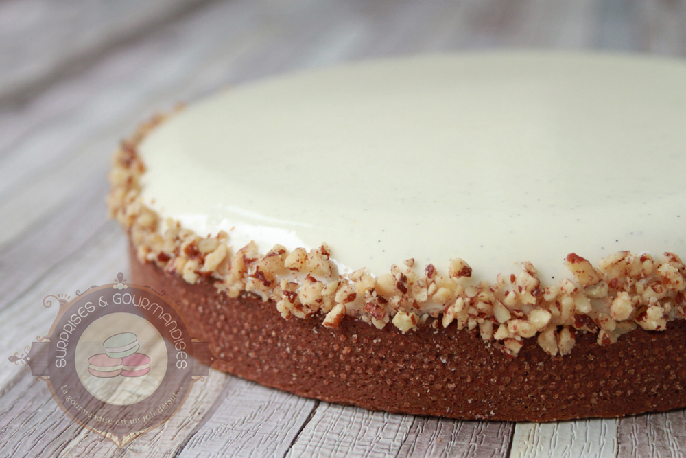 Tarte entremets noisette et vanille - Surprises et Gourmandises