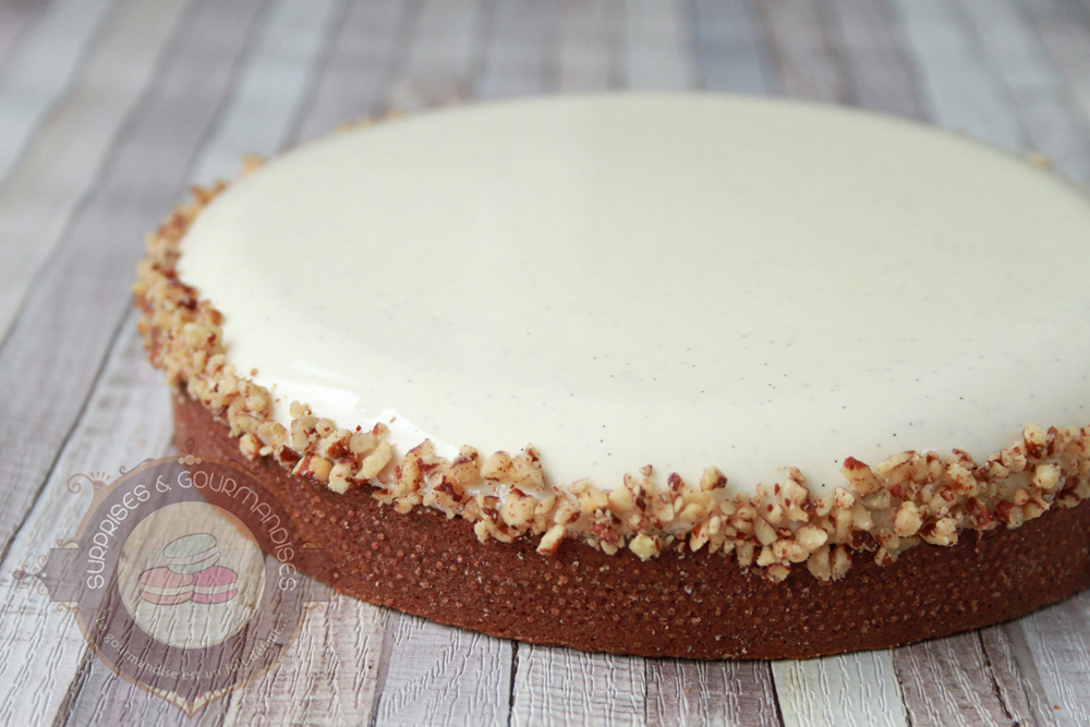 Tarte entremets noisette et vanille - Surprises et Gourmandises