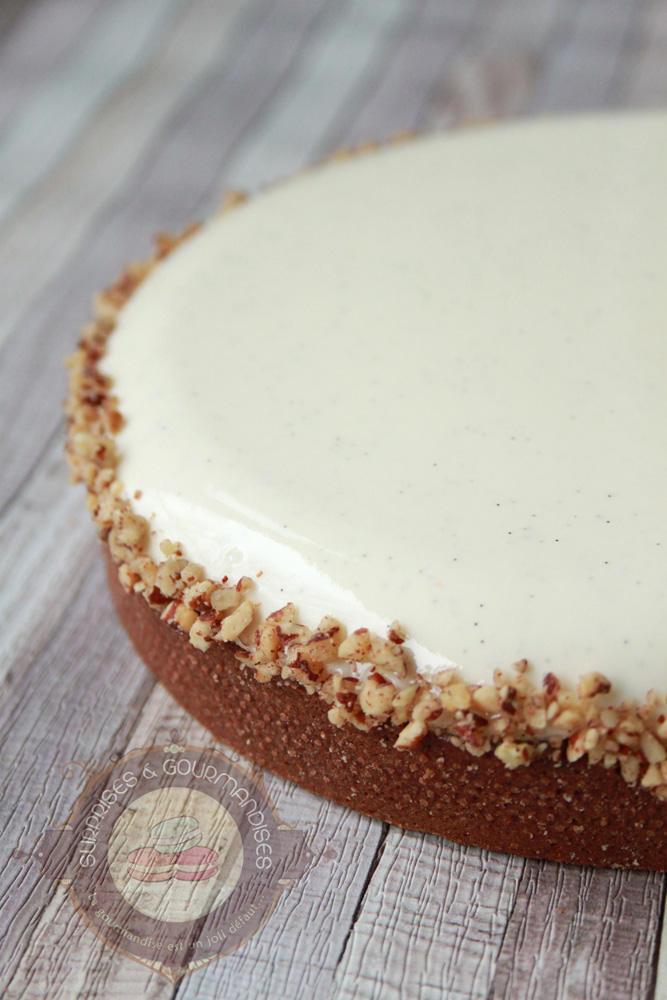 Tarte entremets noisette et vanille - Surprises et Gourmandises