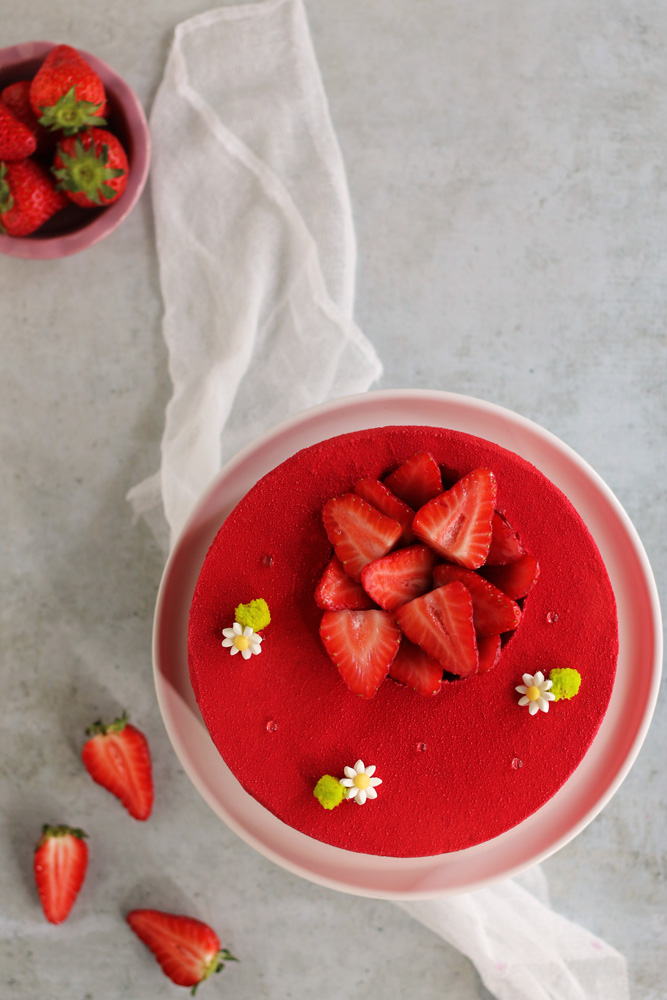 Fraisier de Cyril Lignac et Benoit Couvrand - Surprises et Gourmandises