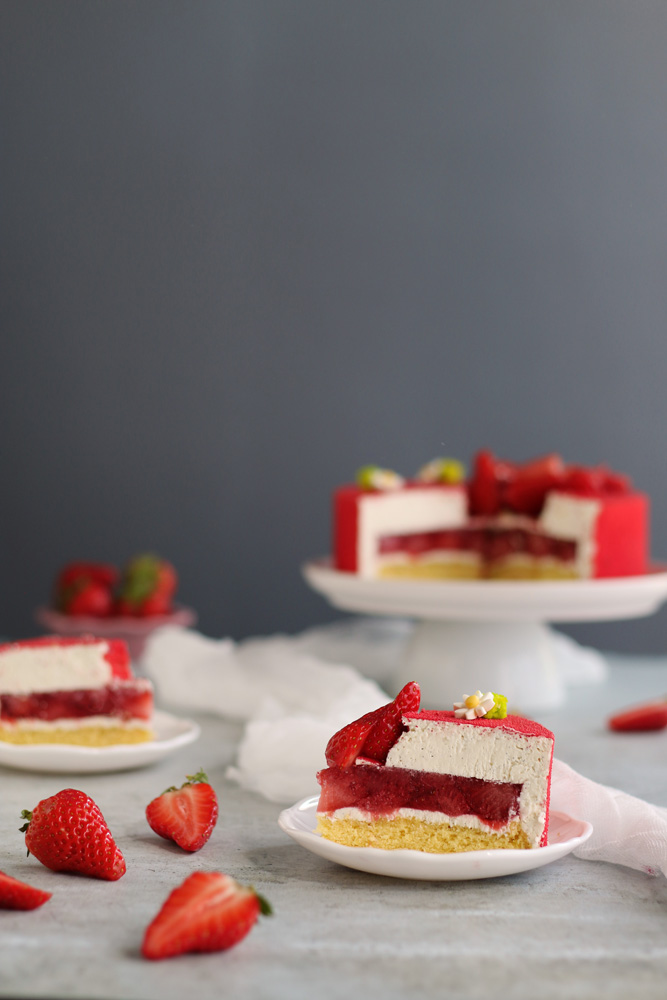Fraisier de Cyril Lignac et Benoit Couvrand - Surprises et Gourmandises