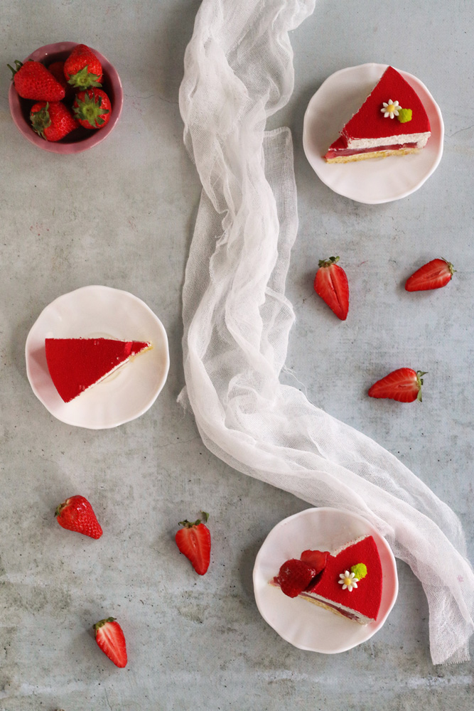 Fraisier de Cyril Lignac et Benoit Couvrand - Surprises et Gourmandises