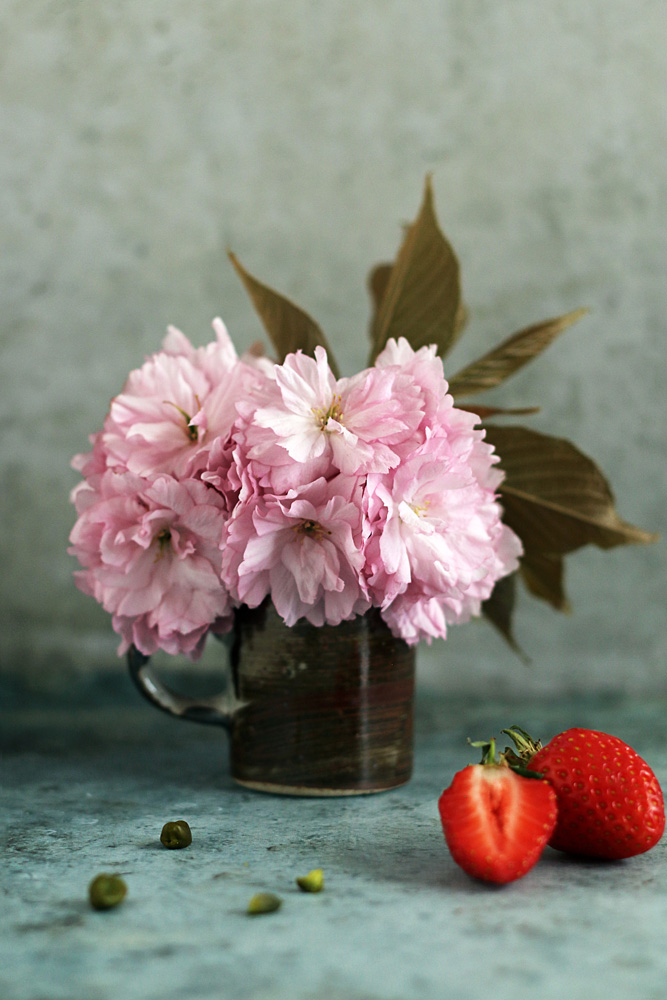 Tarte fraise, pistache et fleur d'oranger - Surprises et Gourmandises