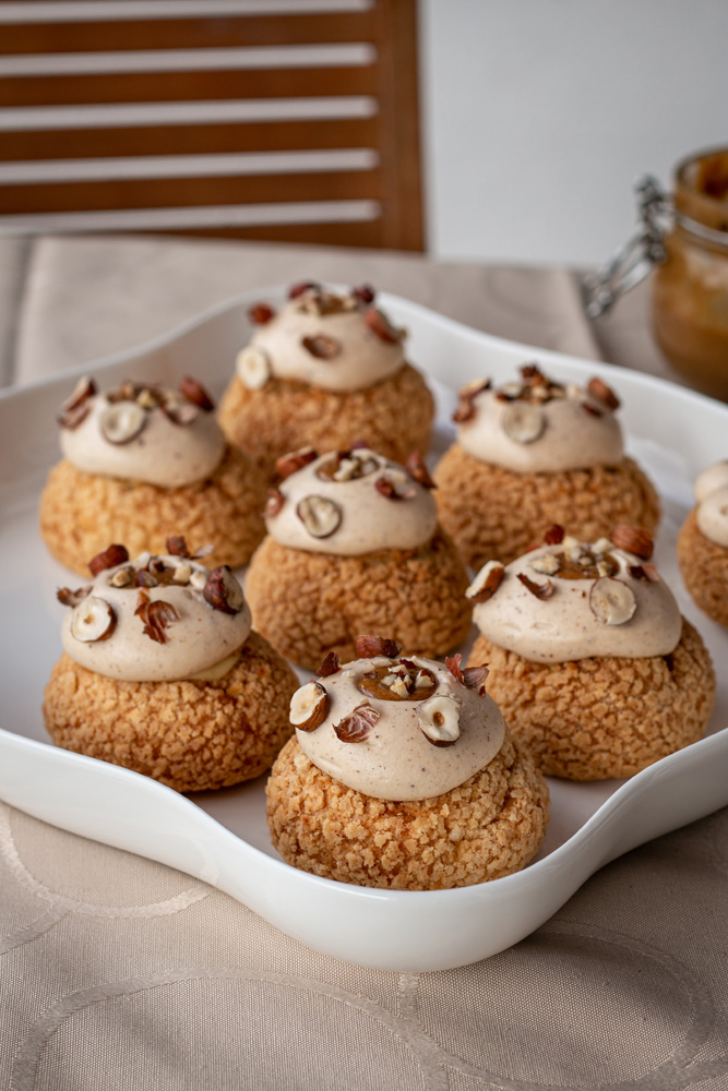 choux vanille praliné - Surprises et Gourmandises