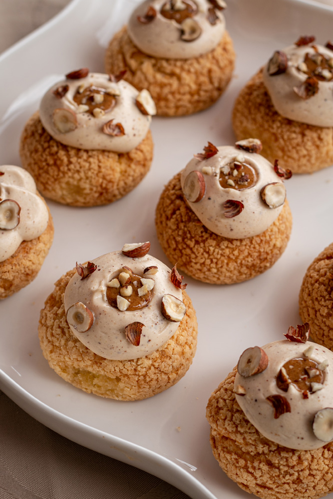 choux vanille praliné - Surprises et Gourmandises