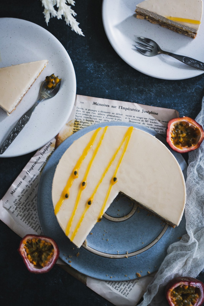 Tarte Dulcey et fruit de la passion - Surprises et Gourmandises