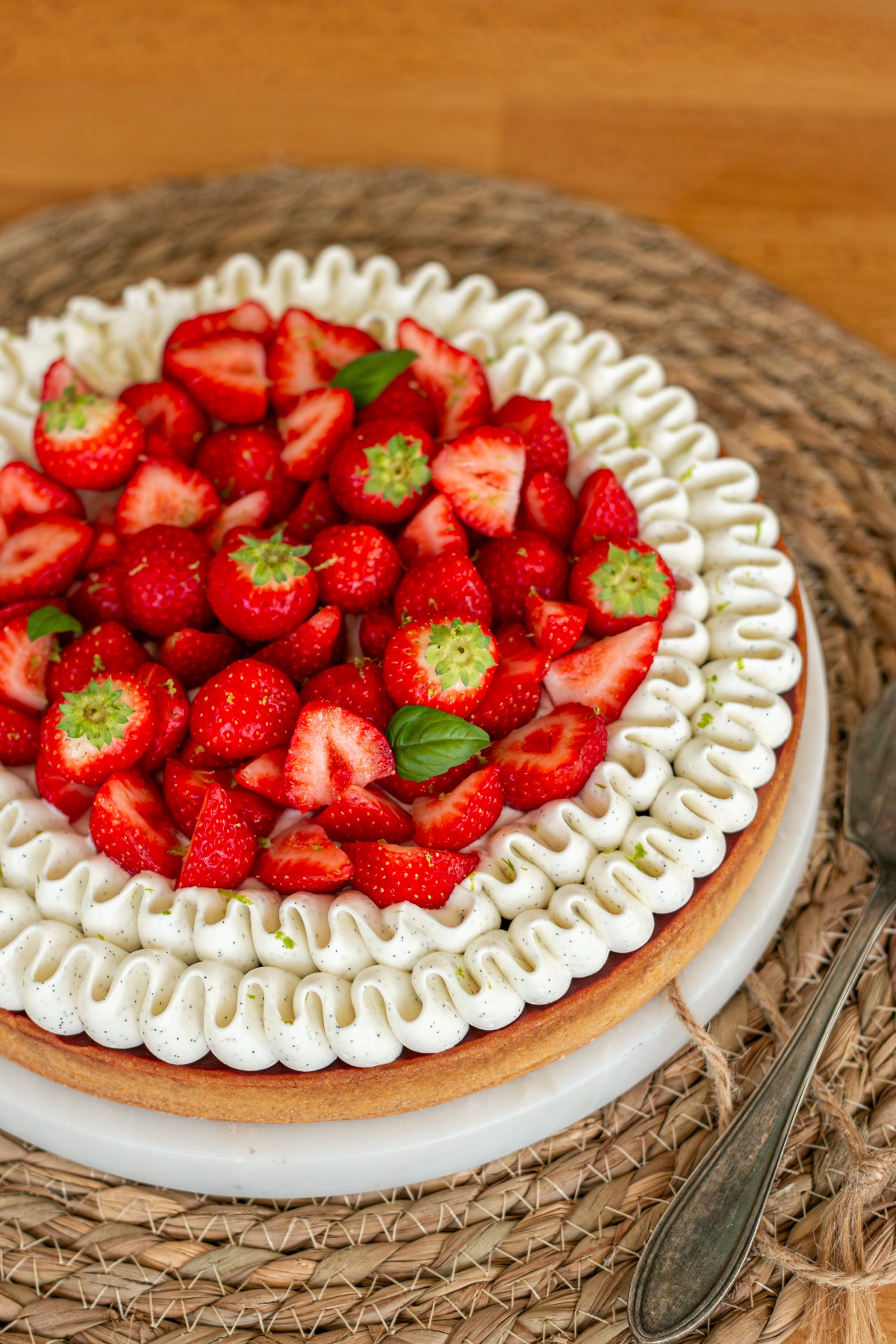 tarte fraise vanille
