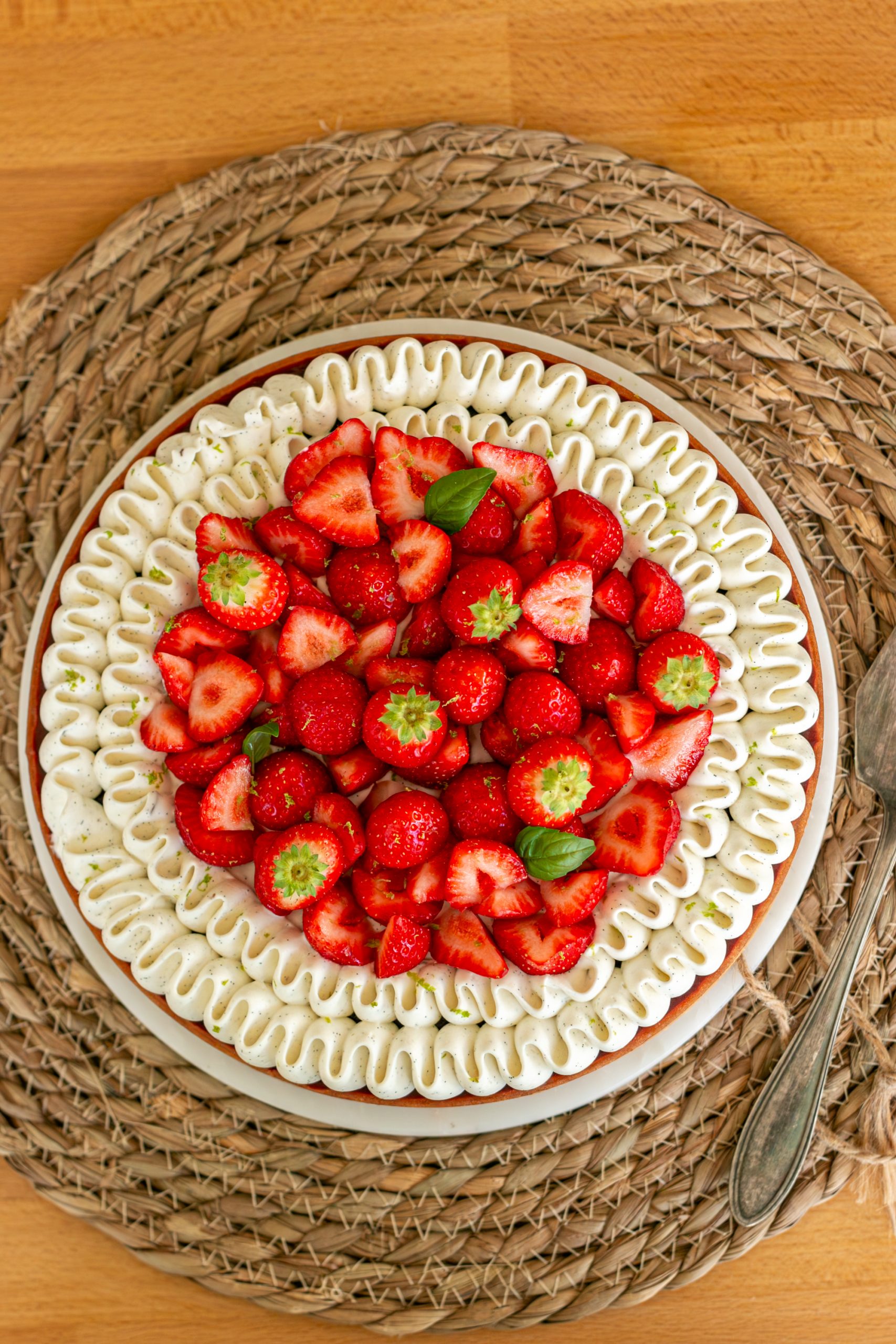 tarte fraise vanille