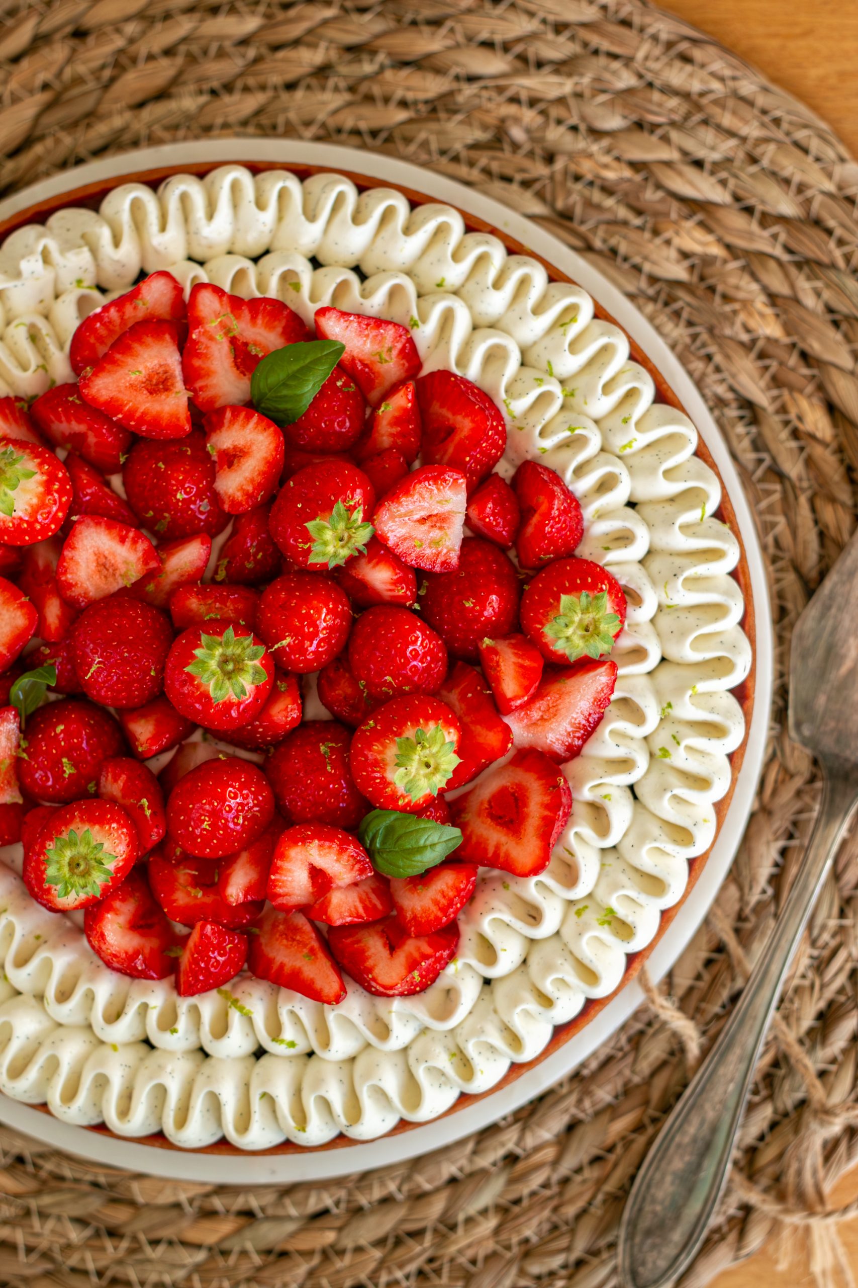 tarte fraise vanille