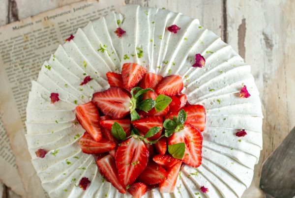 fraisier crème diplomate chantilly vanille