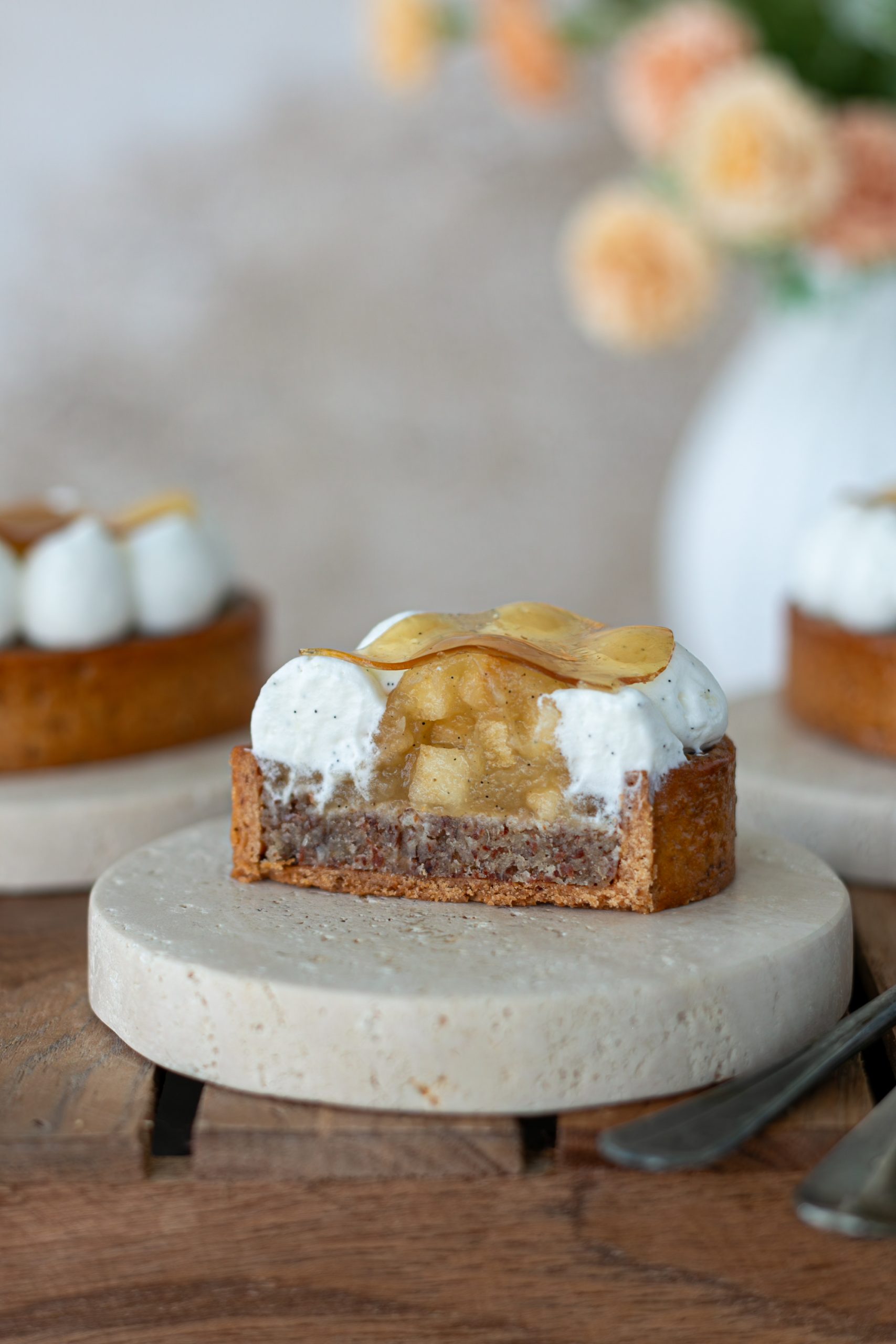 tartelette pomme vanille prunelle de troyes