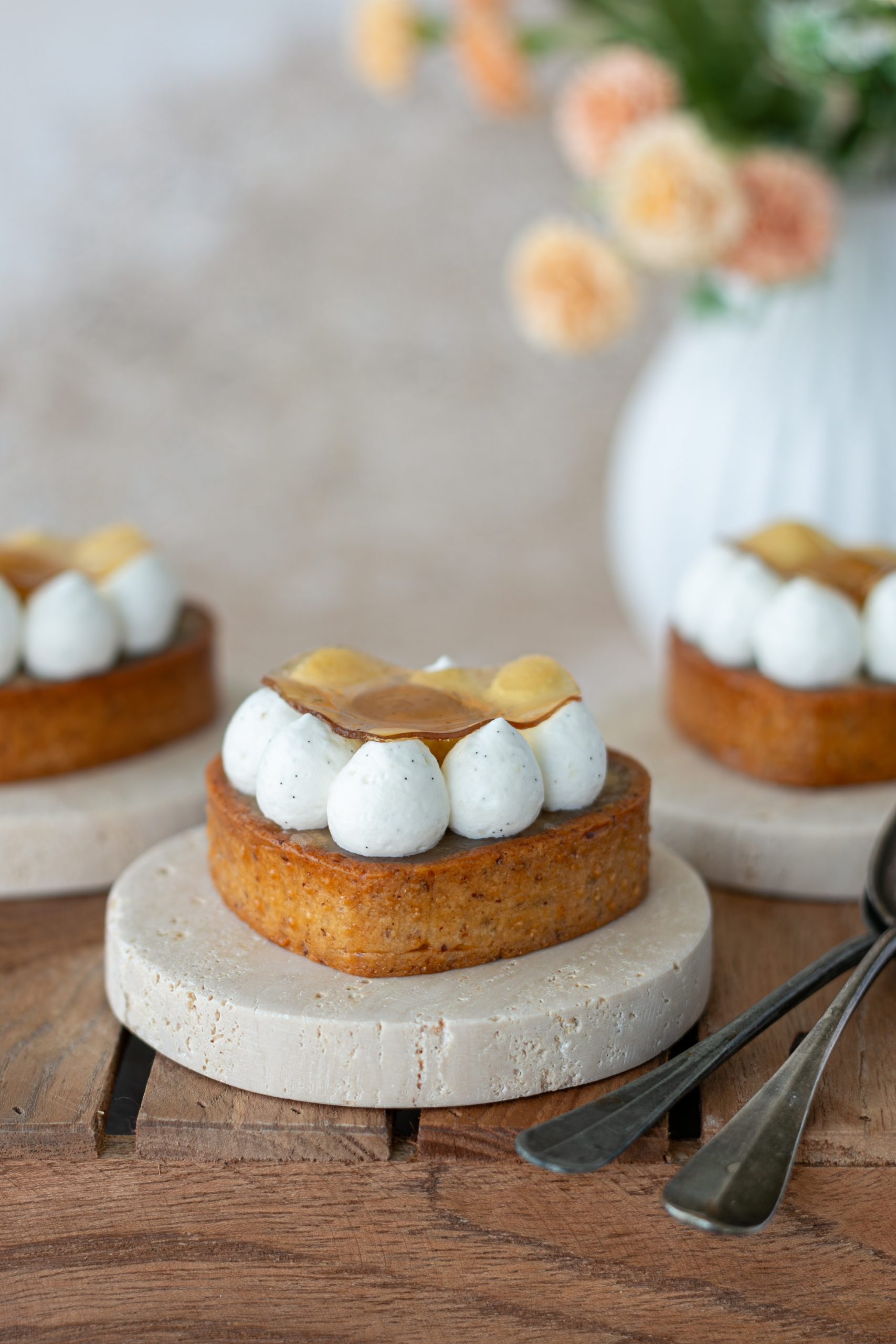 tartelette pomme vanille prunelle de troyes